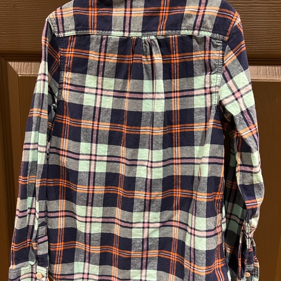 Cat & Jack Kids Cotton “Flannel” Button Down Size 10/12 - Picture 2 of 5